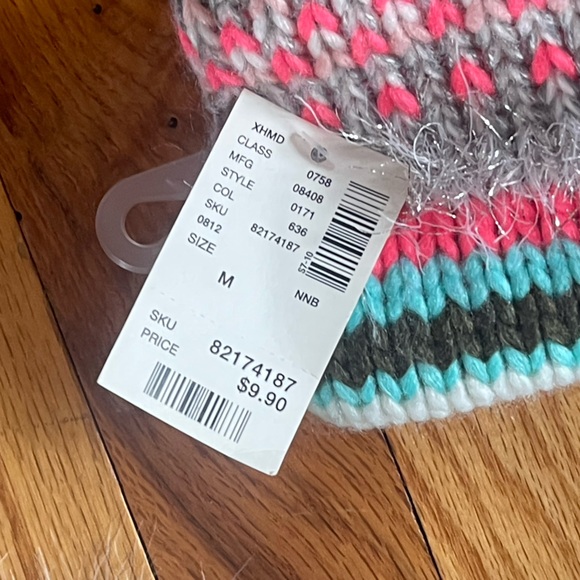 Justice Hat and Ear Muff- NWT- Letter M on the front - Picture 4 of 6